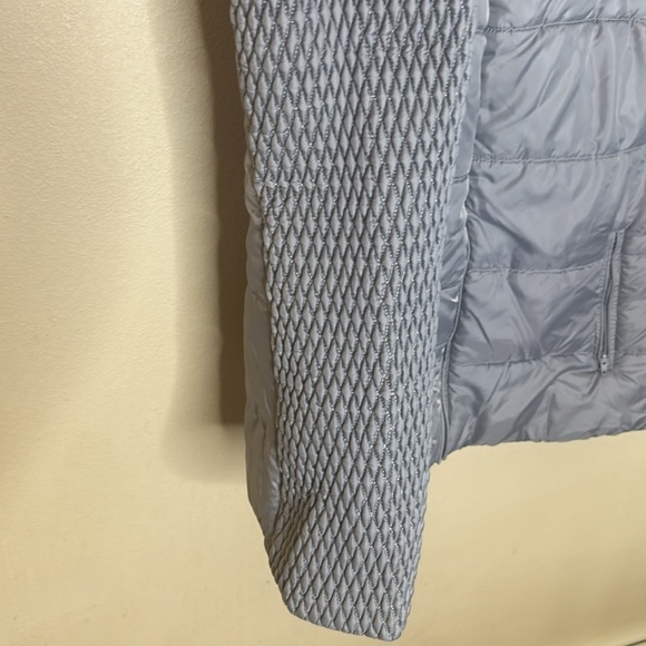 Liz Claiborne Puff Vest Full Zip Blue Gray Womens Size 1X Lightweight Pockets - Picture 3 of 11